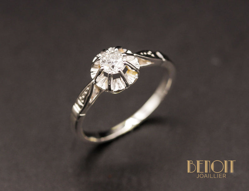 Solitaire Diamant Ancien