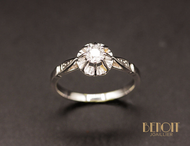 Solitaire Diamant Ancien