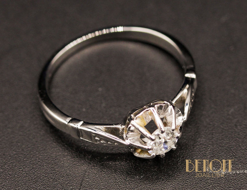 Solitaire Diamant Ancien