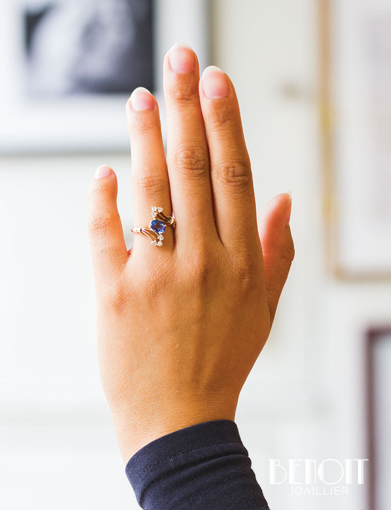Bague Saphir Or Jaune