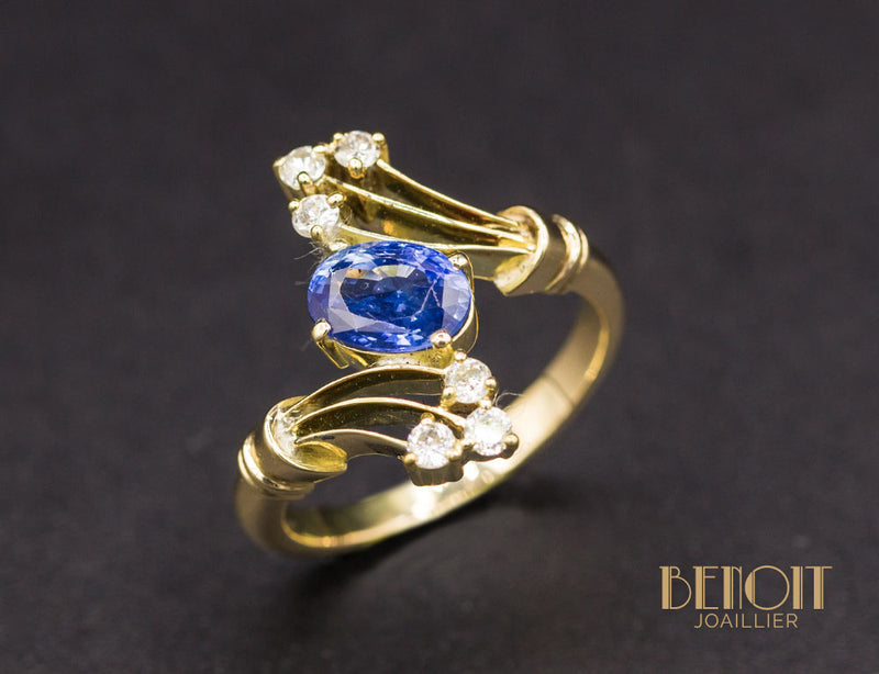 Bague Saphir Or Jaune