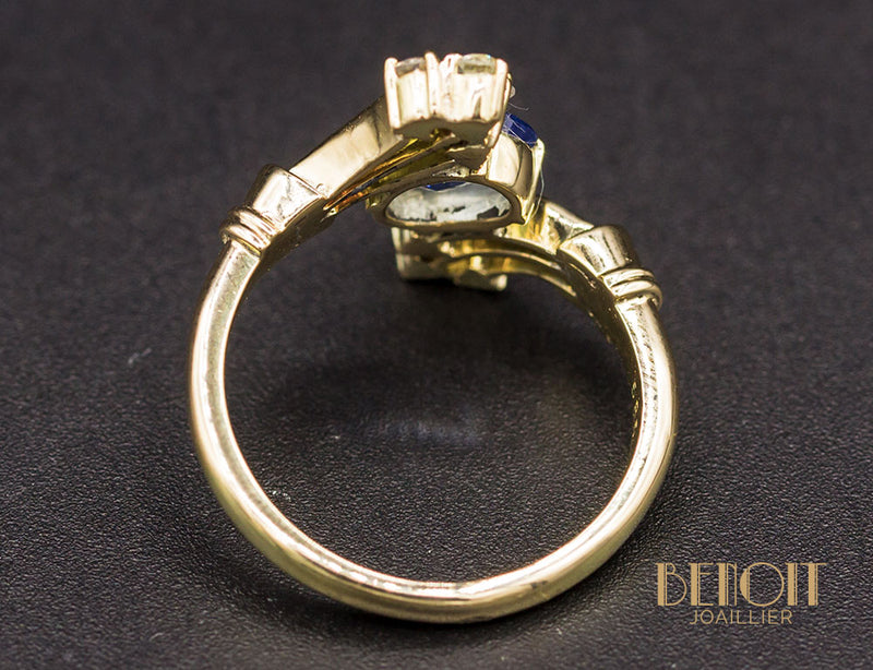 Bague Saphir Or Jaune