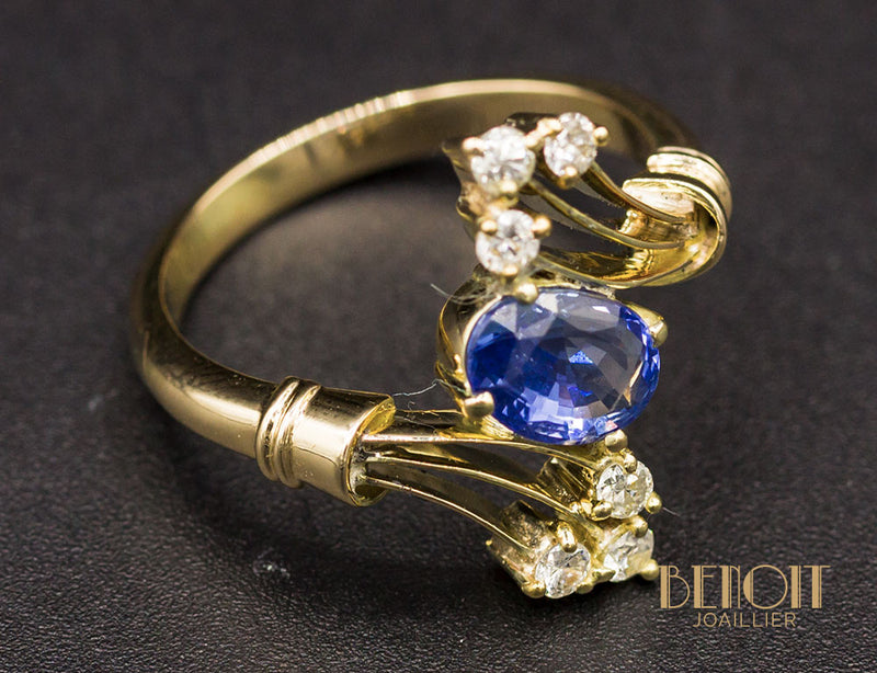 Bague Saphir Or Jaune