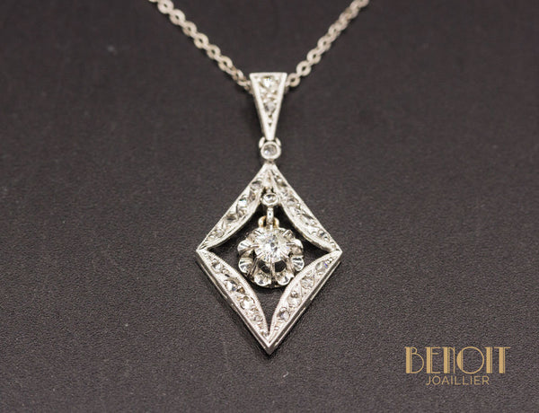 Pendentif Art Déco Diamants