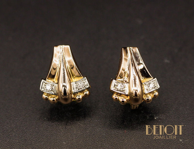Boucles d'Oreille Tank Diamants
