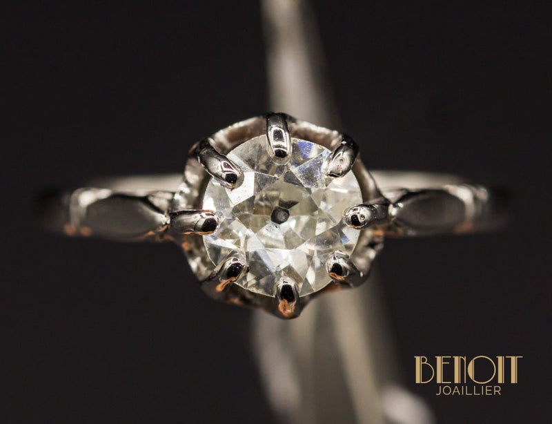 Solitaire Diamant Ancien