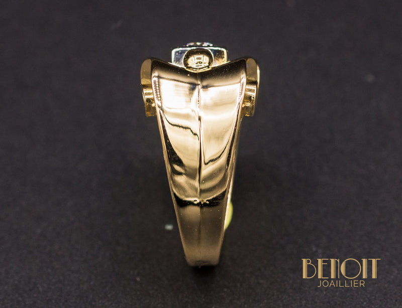 Bague 1950 Or Rose Diamant