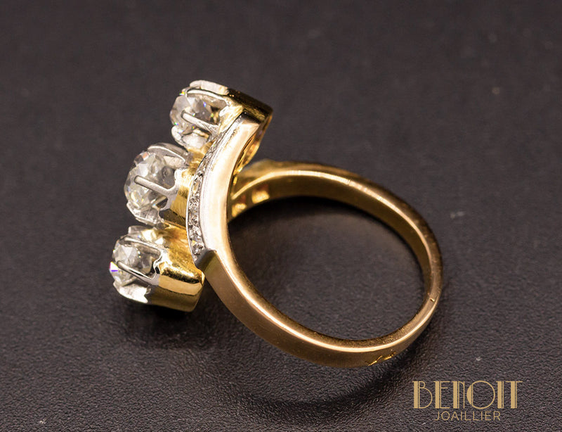 Bague Trilogie Diamants XIXe