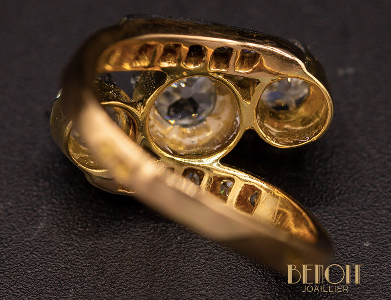Bague Trilogie Diamants XIXe