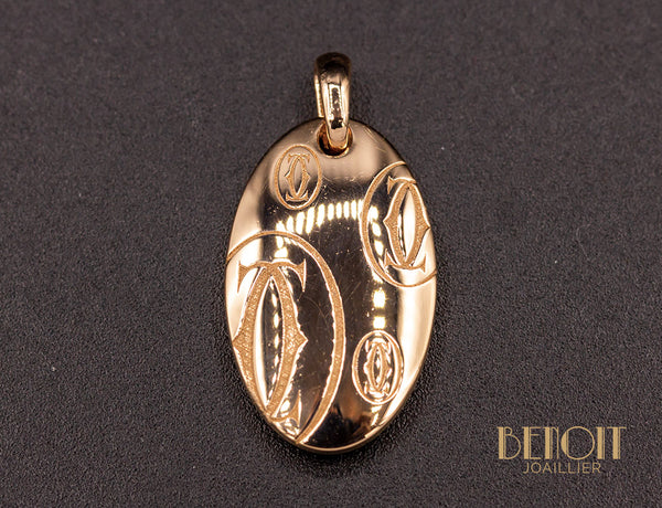 Pendentif Cartier "Happy Birthday" Or Rose