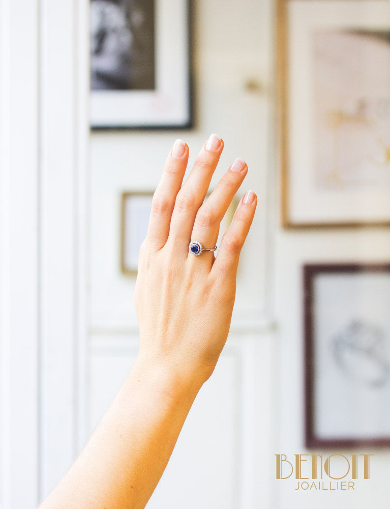 Bague Marguerite Saphir