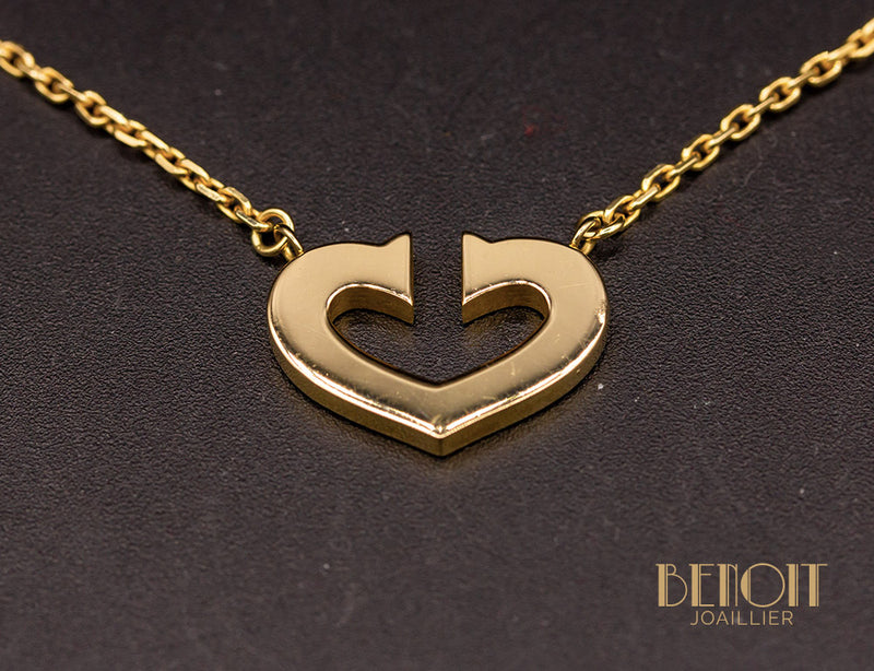 Collier Cartier "Coeur et Symboles" Or Rose