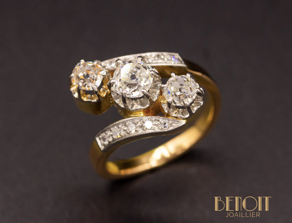 Bague Trilogie Diamants XIXe