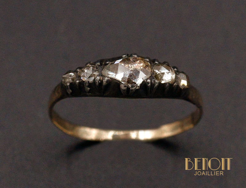Jarretière XIXe Siècle Diamant Taille Rose