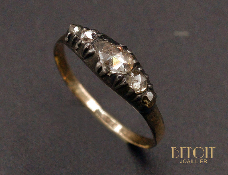 Jarretière XIXe Siècle Diamant Taille Rose