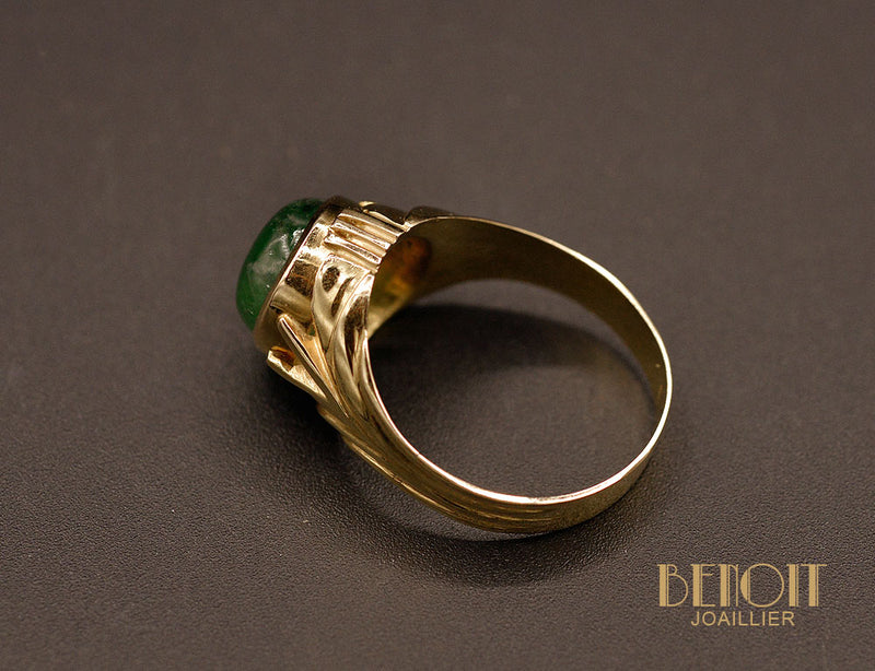 Bague Cabochon Emeraude