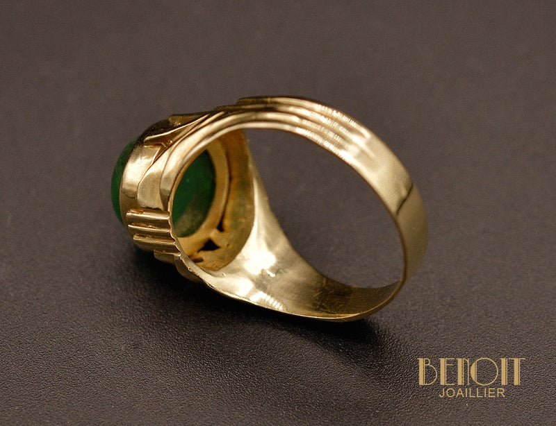Bague Cabochon Emeraude
