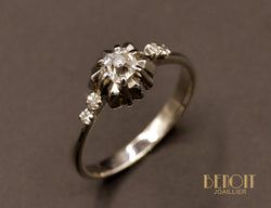 Solitaire Art Déco Diamants