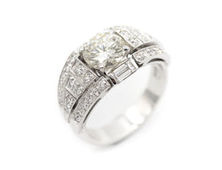 Bague Création Benoit Joaillier "Jonc baguettes" Diamant 1,24ct J-P1