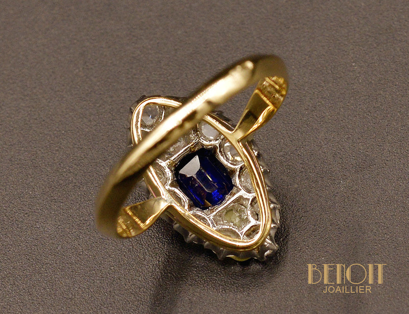 Marquise Saphir et Diamants
