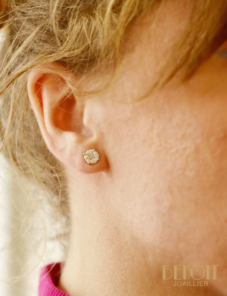 Puces d'Oreilles Diamants