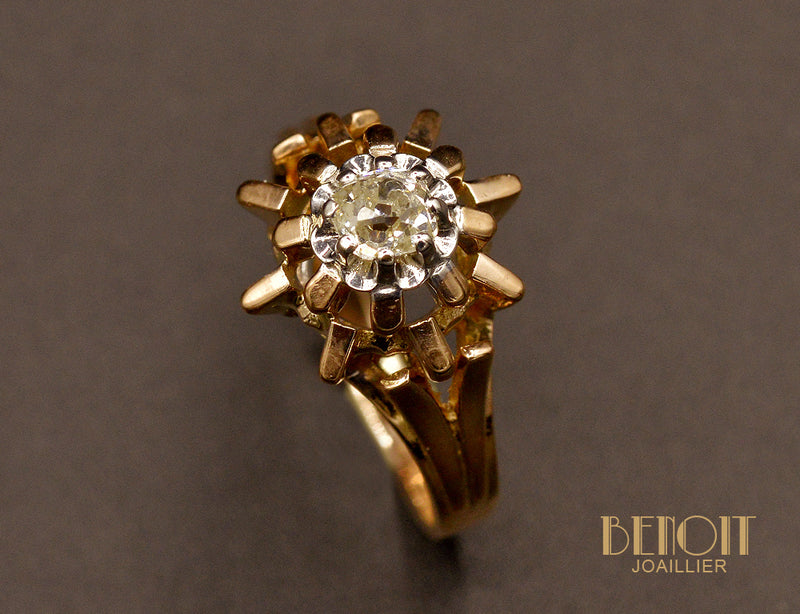 Bague Flocon 1950 diamant