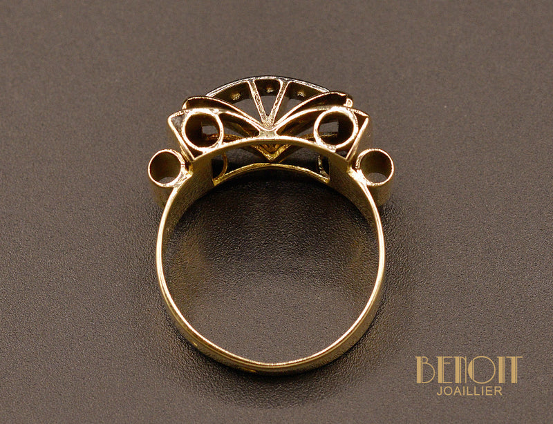 Bague Tank Or et Diamants
