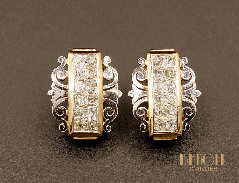 Paire de Boucles d'Oreilles 1950