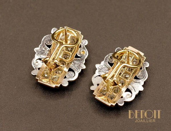 Paire de Boucles d'Oreilles 1950