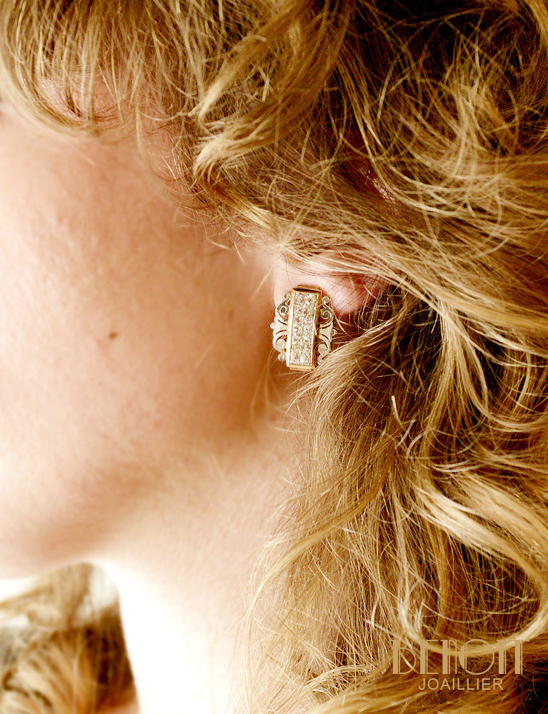 Paire de Boucles d'Oreilles 1950