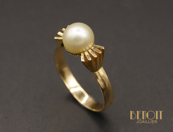 Bague Nœud Perle de Culture