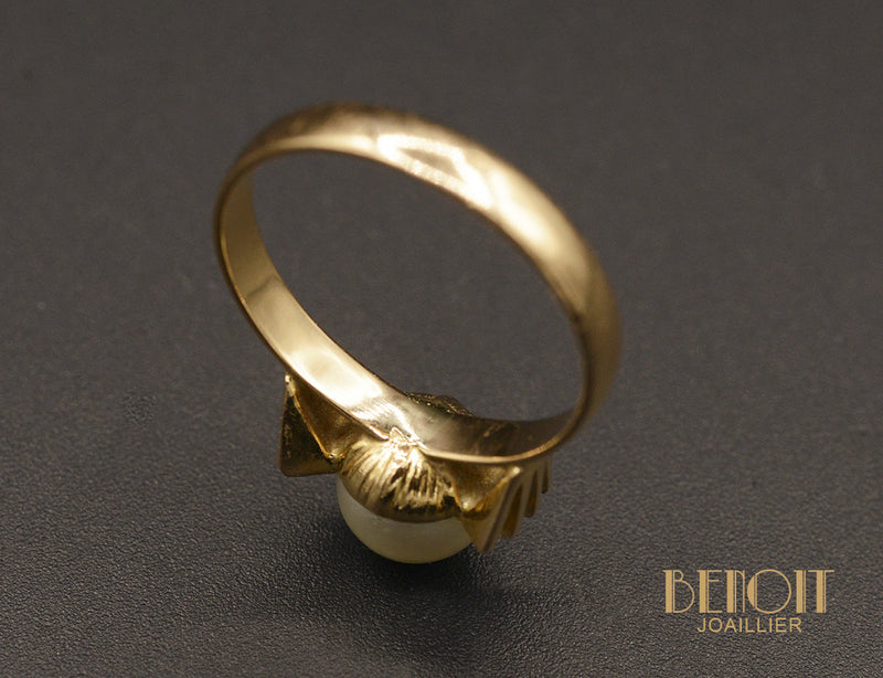 Bague Nœud Perle de Culture