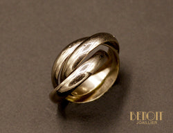 Bague Cartier "Trinity" Or Blanc