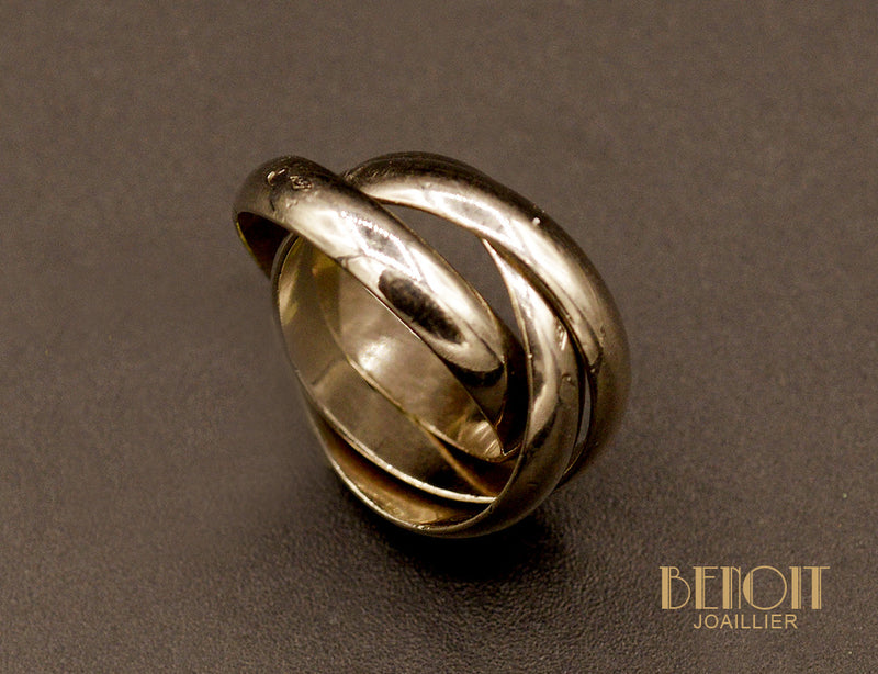 Bague Cartier "Trinity" Or Blanc