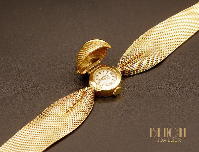Montre Drapée Or Jaune 1950