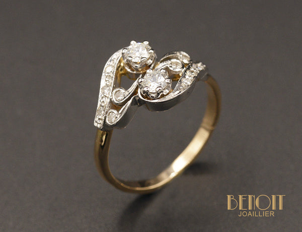 Bague Toi et Moi Diamants Belle Epoque