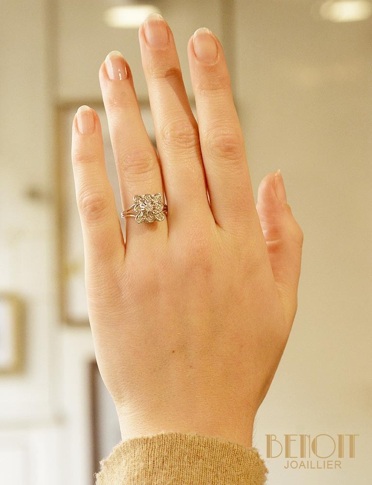 Bague Art Déco Or et Diamants