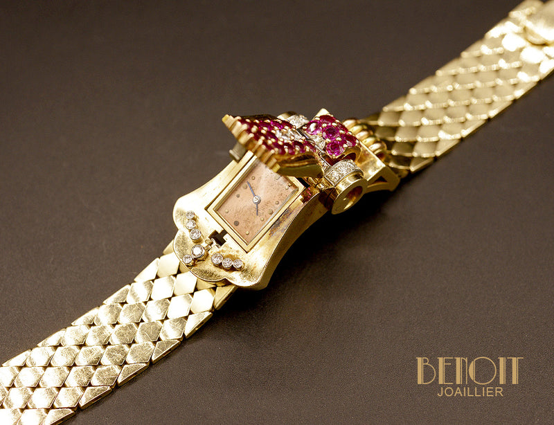 Montre Tank Art Déco Joaillerie