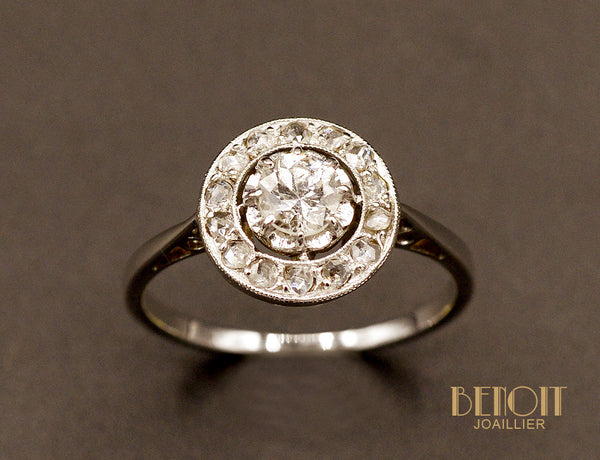 Bague Diamant Entourage Diamants