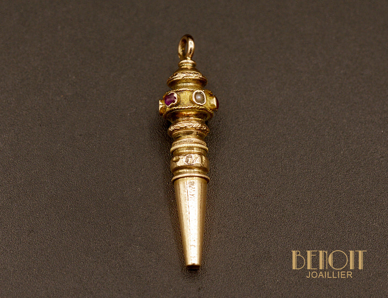 Pendentif "Les Recylés" Remontoir XIXe siècle