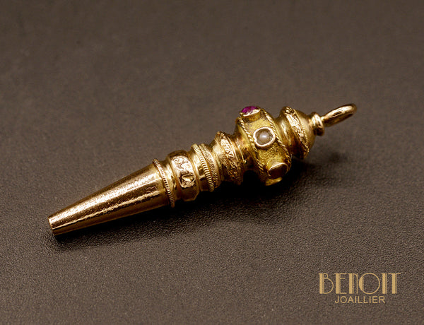 Pendentif "Les Recylés" Remontoir XIXe siècle