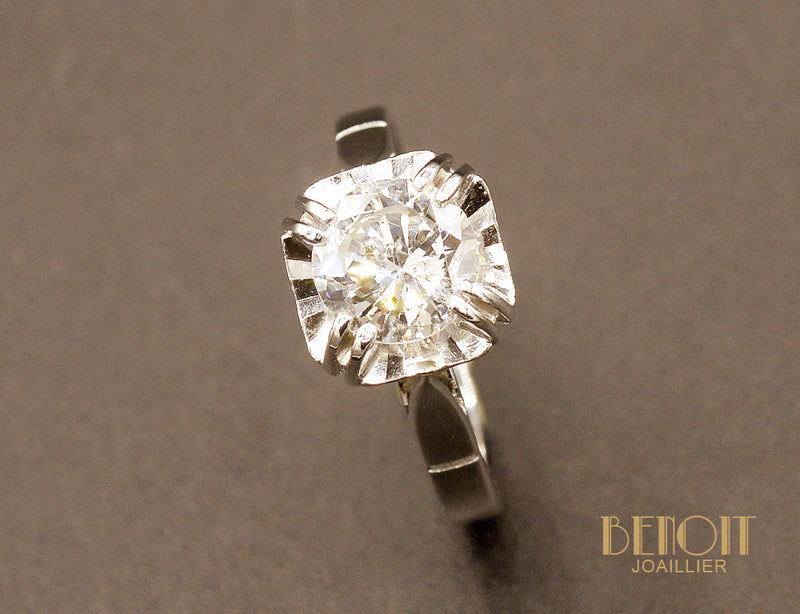 Solitaire Art Déco Diamant