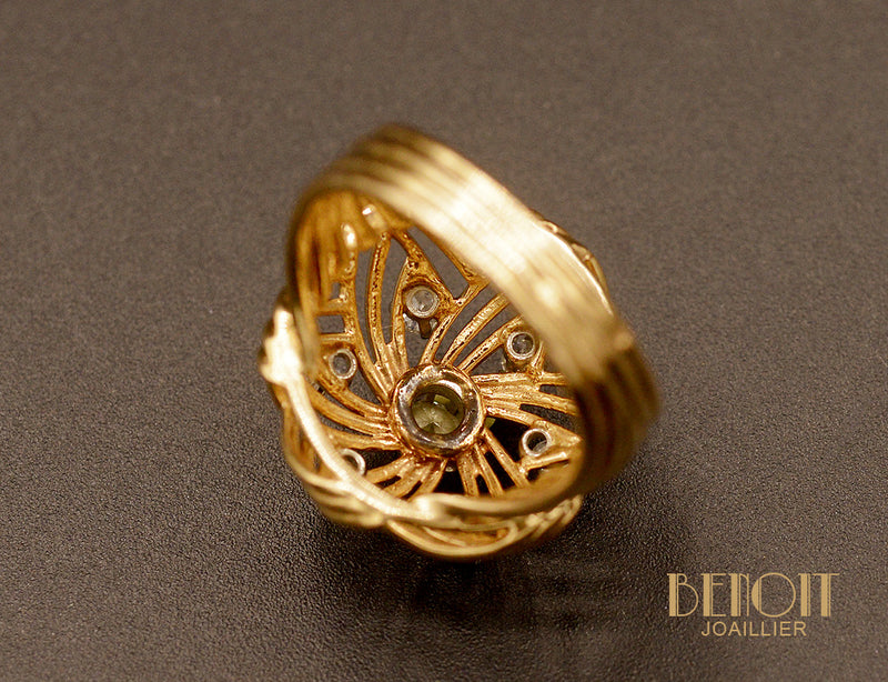 Bague Dôme 1950 Or et Diamants