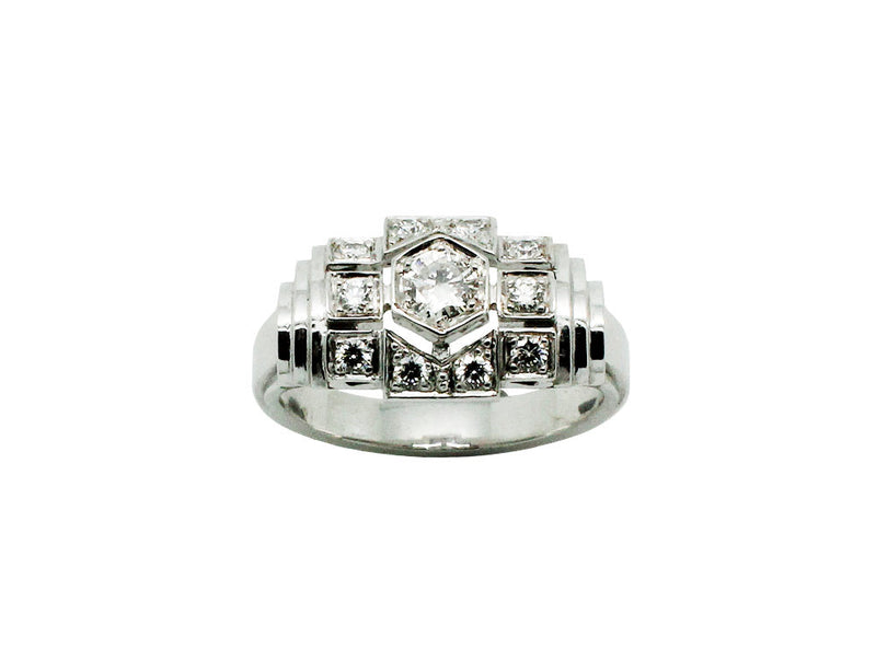 Bague Création Art Déco Benoit Joaillier