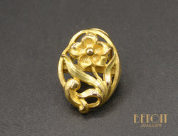 Coulant de Sautoir Fleur Or Jaune