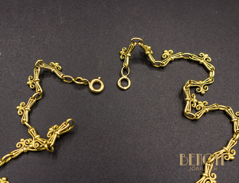 Collier Draperie Or Jaune