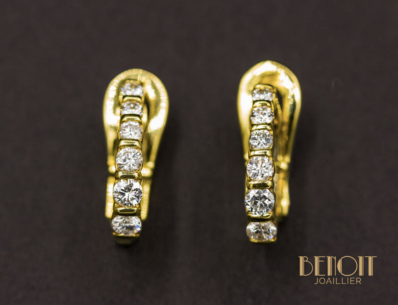 Demi Créoles Diamants