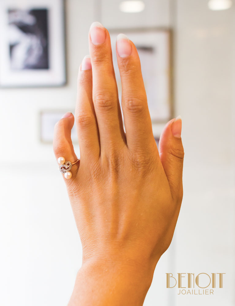 Bague Vintage Perles
