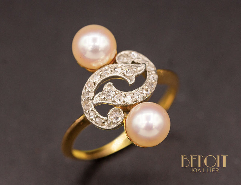 Bague Vintage Perles