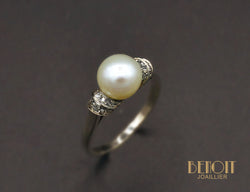 Solitaire Perle Décoré